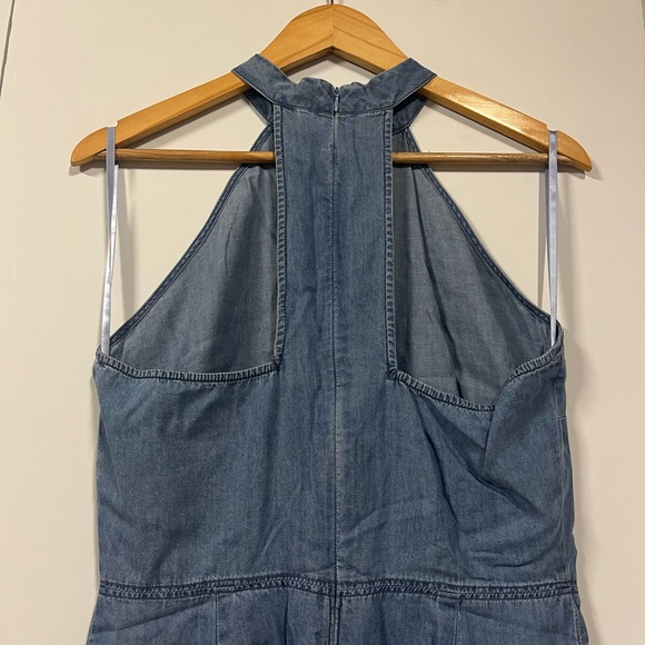 Denim Halter Neck Dress - Picture 5 of 7
